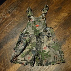 Girlie Gear Camo Overall Shorts